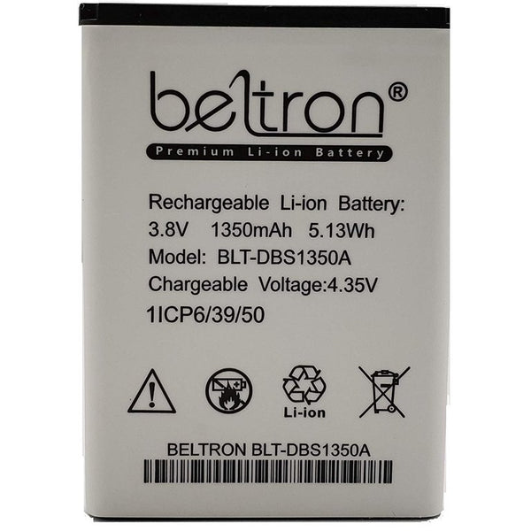 New DBS-1350A BELTRON Replacement Battery for Consumer Cellular Doro 7050 Flip Phone (1350 mAh)