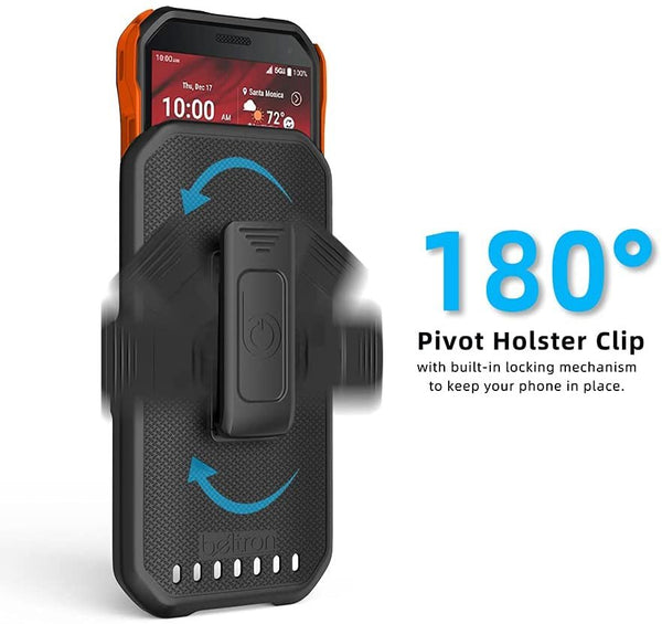BELTRON DuraForce Ultra 5G UW Case with Clip, Heavy Duty Case with