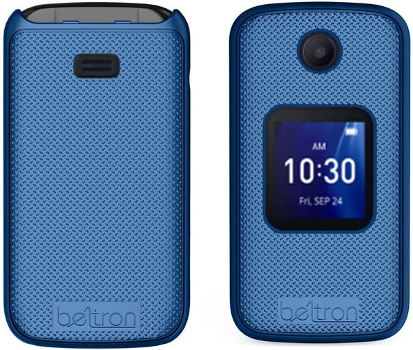 BELTRON Case with Belt Clip for Alcatel Go Flip 4 (T-Mobile, Metro PCS) / TCL Flip Pro Phone (Boost Mobile, US Cellular, Verizon) - Pacific Blue