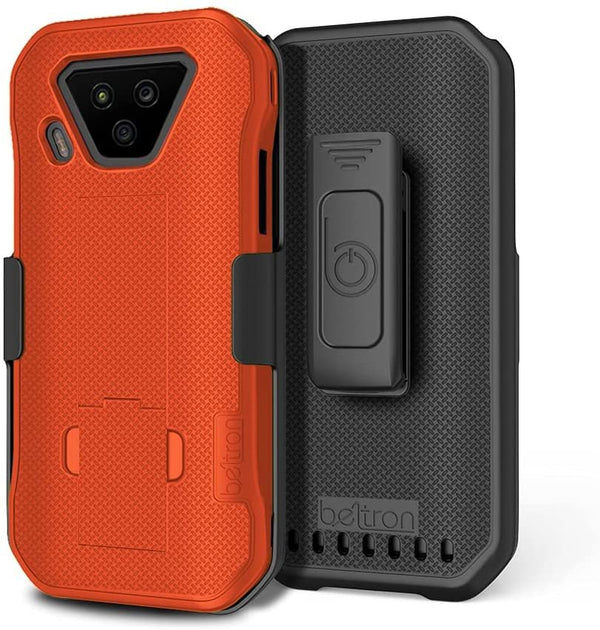 BELTRON DuraForce Ultra 5G UW Case with Clip, Heavy Duty Case with Swivel Belt Clip for Kyocera DuraForce Ultra 5G E7110 (Verizon) Features: Secure Fit & Built-in Kickstand