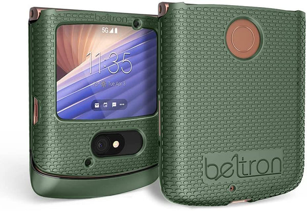 Beltron Case for Motorola Razr 5G Flip AT&T/T-Mobile, Snap-On Protective Hard Shell Cover for Razr 5G Flip Phone 2020 Xt2071 Green Beltron Case for Motorola Razr 5G Flip AT&T/T-Mobile, Snap-On Protective Hard Shell Cover for Razr 5G Flip Phone 2020 Xt2071 Green