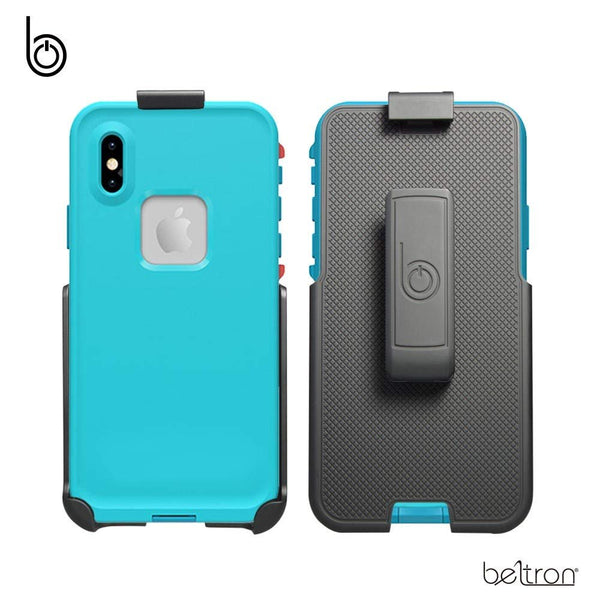 Belt Clip Holster Compatible with Lifeproof FRE Case for iPhone XR 6.1" (case not Included) Features: Secure Fit, Quick Release Latch, Durable Rotating Belt Clip & Built-in Kickstand