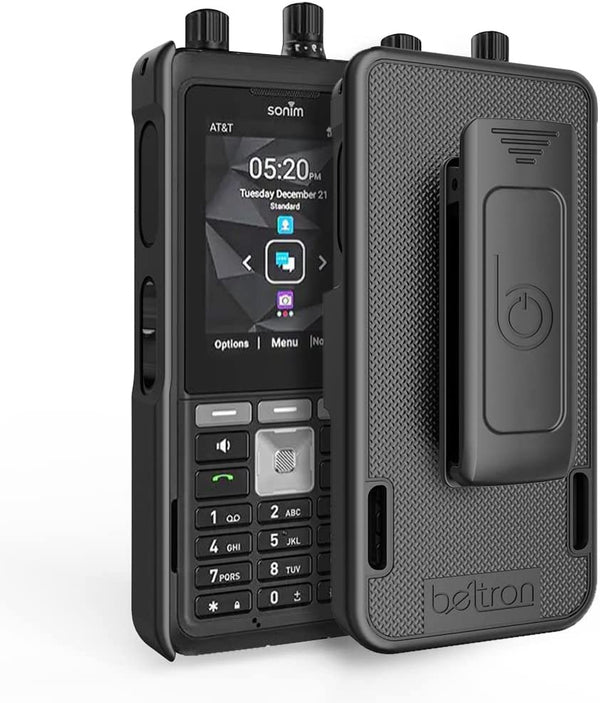 BELTRON Sonim XP5 Plus Case with Holster, Heavy Duty Belt Swivel Clip for Sonim XP5Plus (AT&T FirstNet XP5900) - Secure Fit & Built-in Kickstand (Industrial Strength)