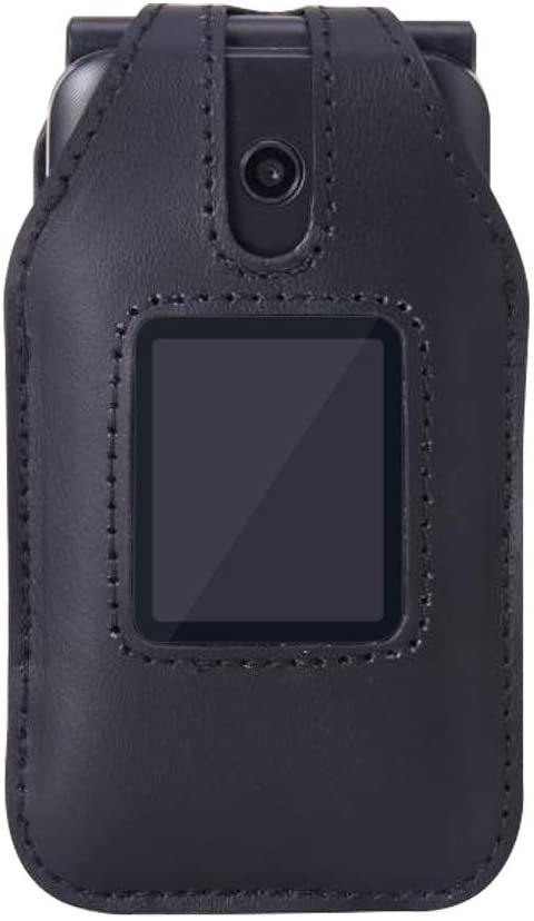 Nakedcellphone Case for Cingular Flip 4, Cricket Debut Case, [Black]  Protective Snap-On Cover [Grid Texture] for Cricket Debut Flip (U102AC),  AT&T