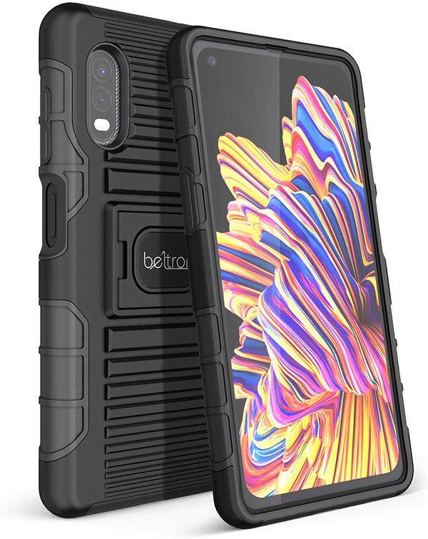 BELTRON Case for Galaxy XCover Pro, Heavy Duty Case with Finger Ring Grip Cover and Built-in Magnetic Mounting Plate for Samsung Galaxy XCover Pro G715 (AT&T FirstNet Verizon)