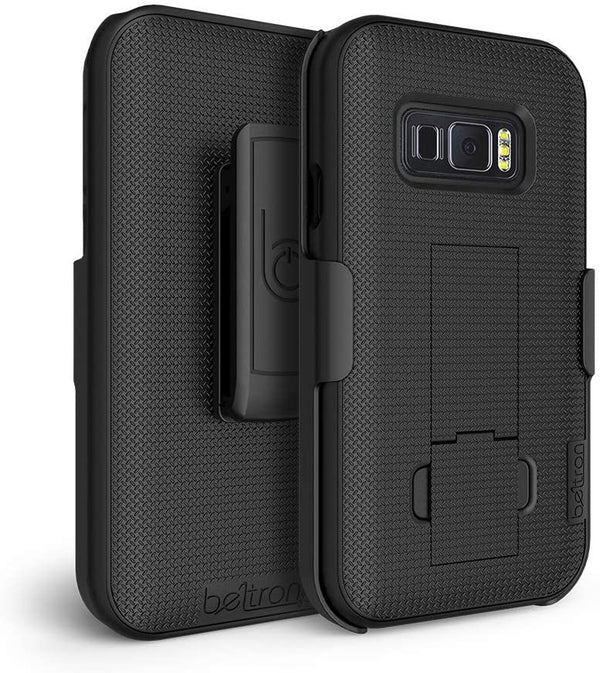 BELTRON Galaxy XCover FieldPro Case with Clip, Heavy Duty Case with Swivel Belt Clip for Samsung Galaxy XCover Field Pro G889 (AT&T FirstNet) Features: Secure Fit & Built-in Kickstand
