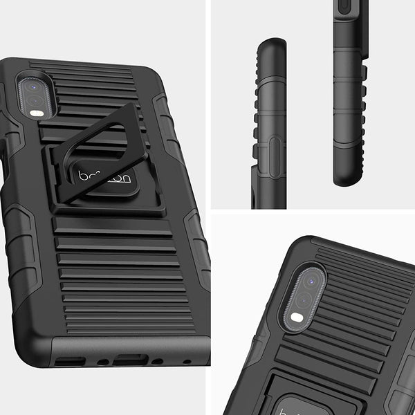 BELTRON Case for Galaxy XCover Pro, Heavy Duty Case with Finger Ring Grip Cover and Built-in Magnetic Mounting Plate for Samsung Galaxy XCover Pro G715 (AT&T FirstNet Verizon)