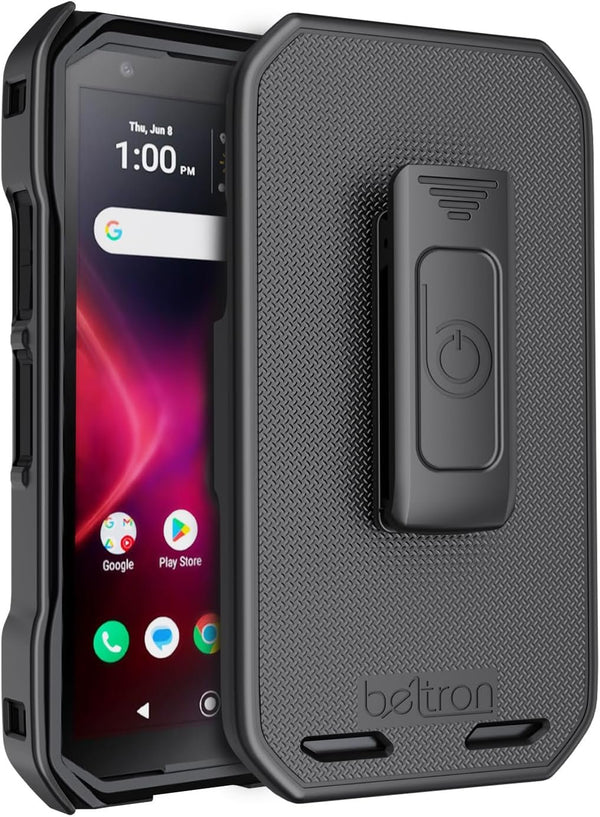BELTRON DuraForce Pro 3 Case with Clip, Heavy Duty Case with Swivel Belt Clip for Kyocera DuraForce Pro 3 5G E7200 (Verizon) Features: Secure Fit & Built-in Kickstand