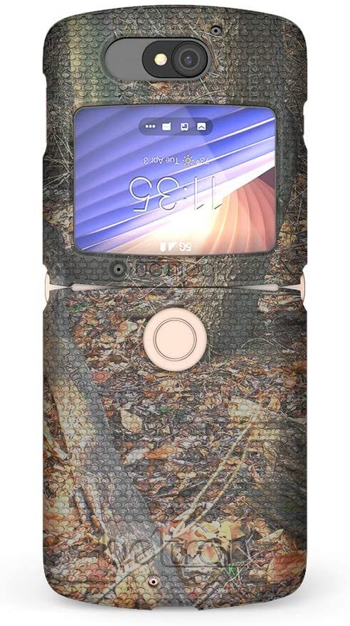 BELTRON Case with Clip for Motorola RAZR 5G (AT&T / T-Mobile), Snap-On Protective Cover with Rotating Belt Holster Combo for Motorola Moto RAZR 5G Flip Phone (2020) XT2071 - Outdoor Camouflage