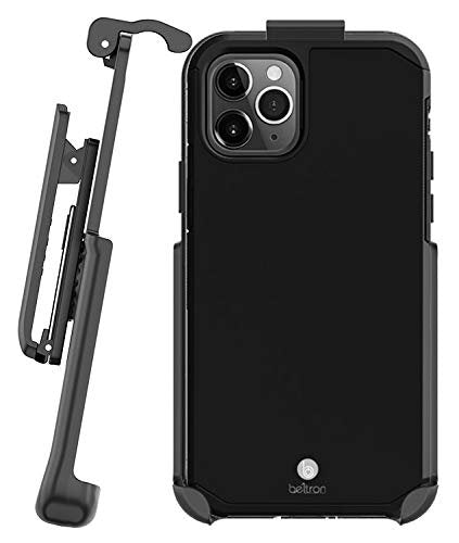 Case with Belt Clip for iPhone 11 Pro Max, Slim Full Body Protection Heavy Duty Hybrid Case & Rotating Belt Clip Holster with Built in Kickstand for iPhone 11 Pro Max 6.5" (Black)