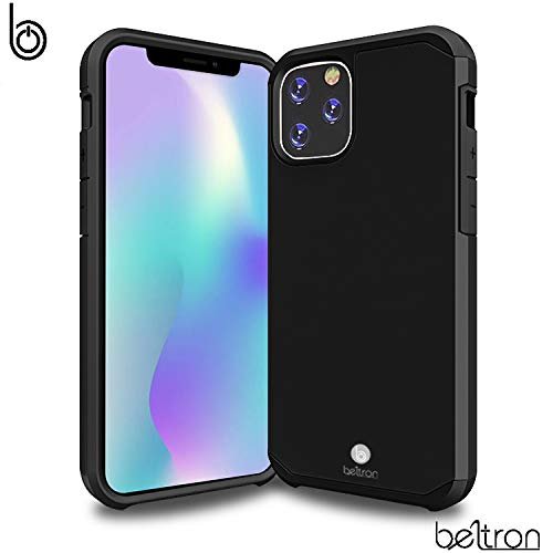 Case with Belt Clip for iPhone 11 Pro (2019), Slim Full Body Protection Heavy Duty Hybrid Case & Rotating Belt Clip Holster with Built in Kickstand for iPhone 11 Pro 5.8" - NOT for PRO MAX (Black)