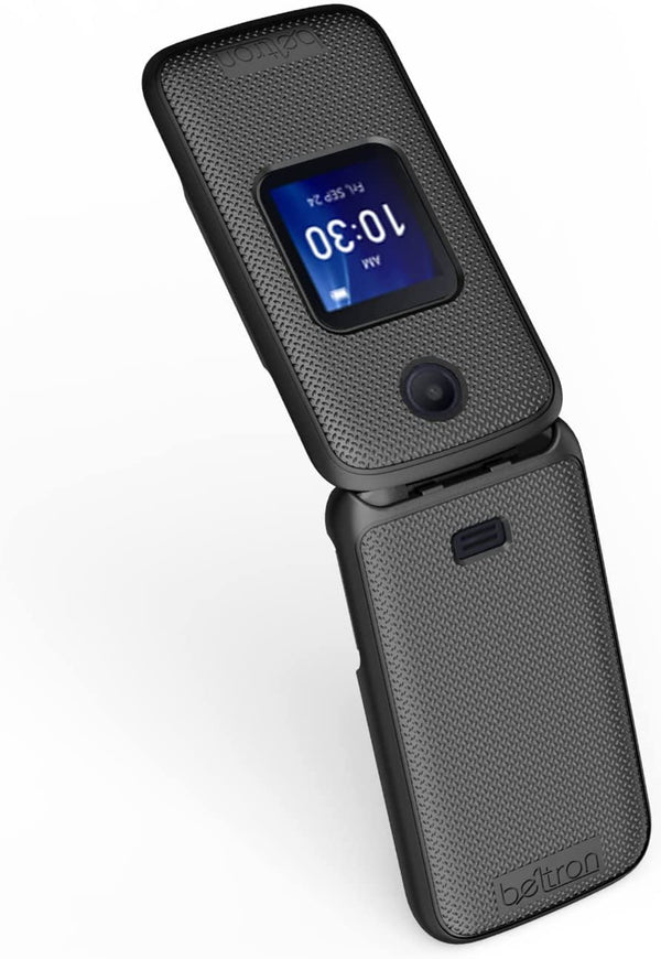 BELTRON Case with Belt Clip for Alcatel Go Flip 4 (T-Mobile, Metro PCS) / TCL Flip Pro Phone (Boost Mobile, US Cellular, Verizon) - Black