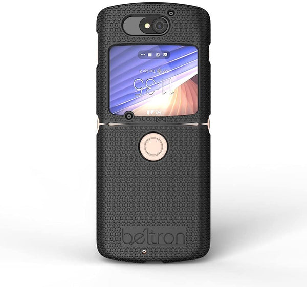 BELTRON Case for Motorola RAZR 5G Flip (AT&T / T-Mobile), Snap-On Protective Hard Shell Cover for RAZR 5G Flip Phone (2020) XT2071 (Black)