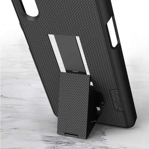 BELTRON Galaxy XCover Pro Case with Clip, Heavy Duty Case with Swivel Belt Clip for Samsung Galaxy XCover Pro G715 (AT&T FirstNet) Features: Secure Fit & Built-in Kickstand
